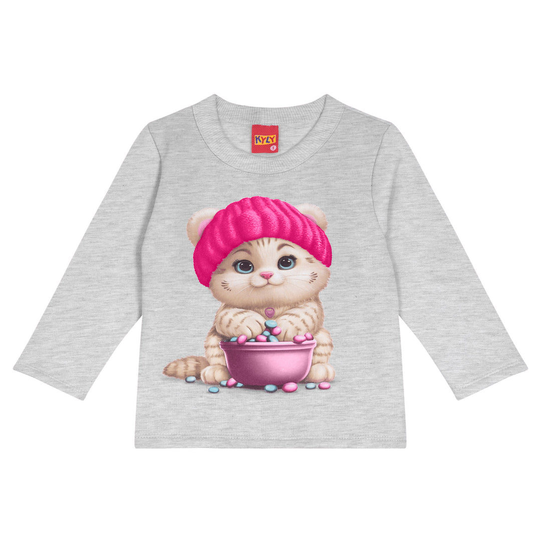 Conjunto sudadera pantalon gatito