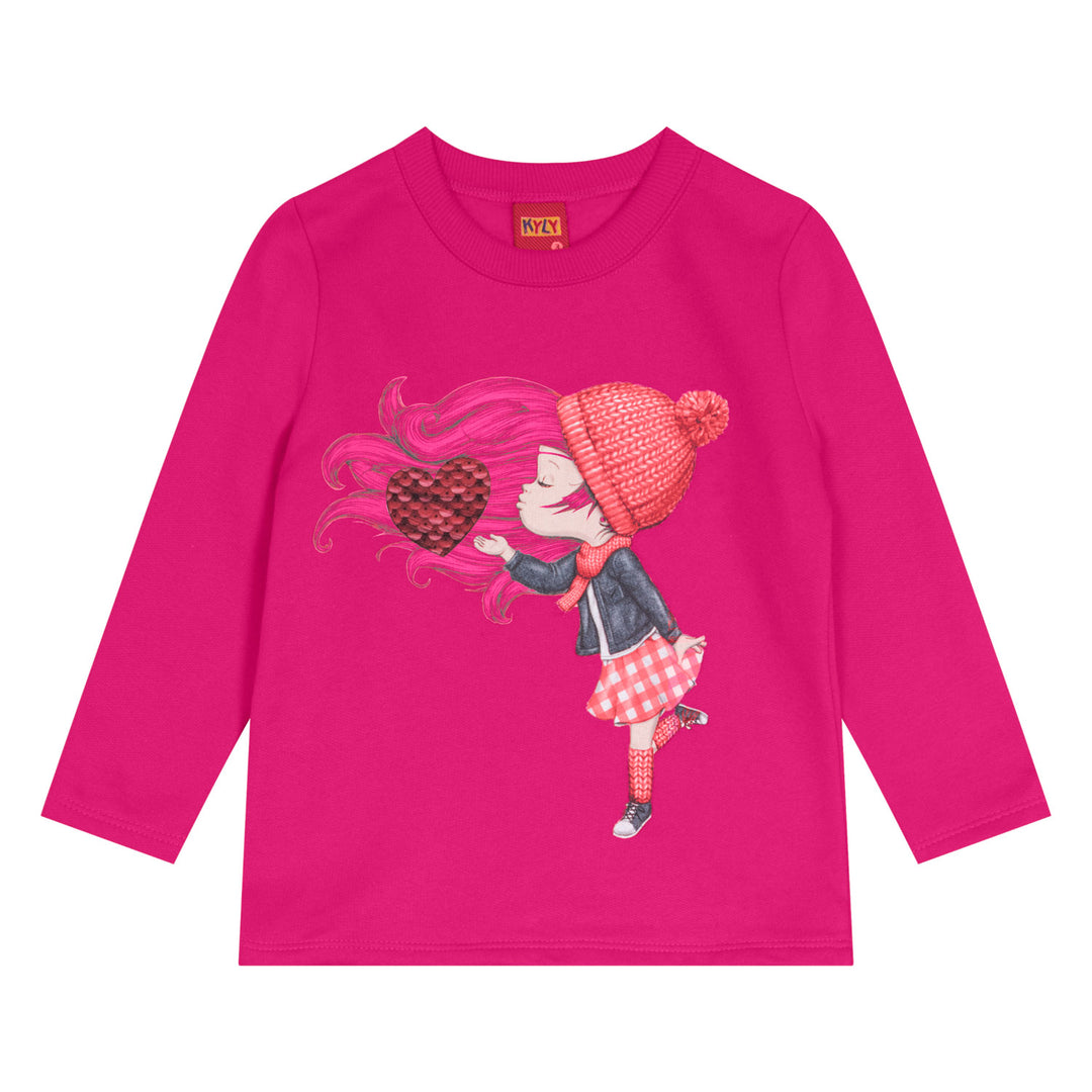 conjunto camiseta pantalon corazon