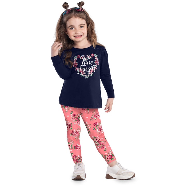 Conjunto camiseta leggins love