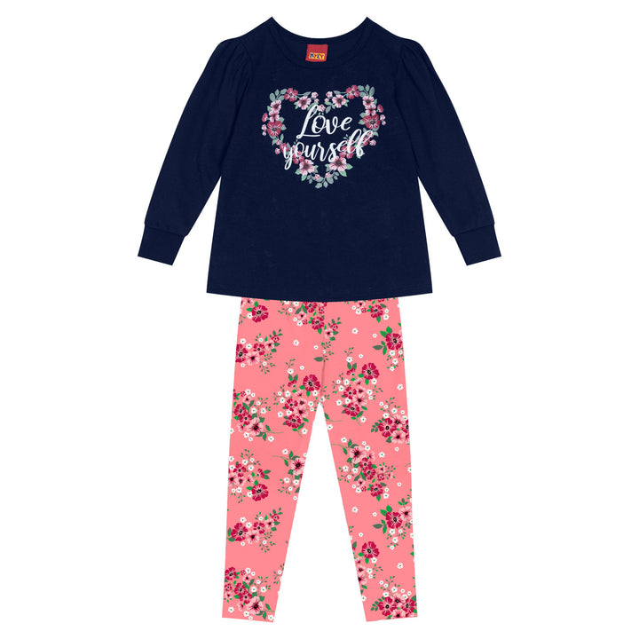 Conjunto camiseta leggins love