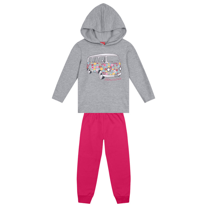 conjunto sudadera pantalon furgo flower
