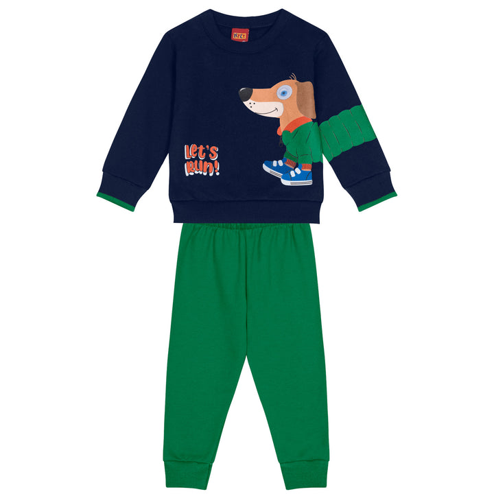 conjunto sudadera pantalon perro marino