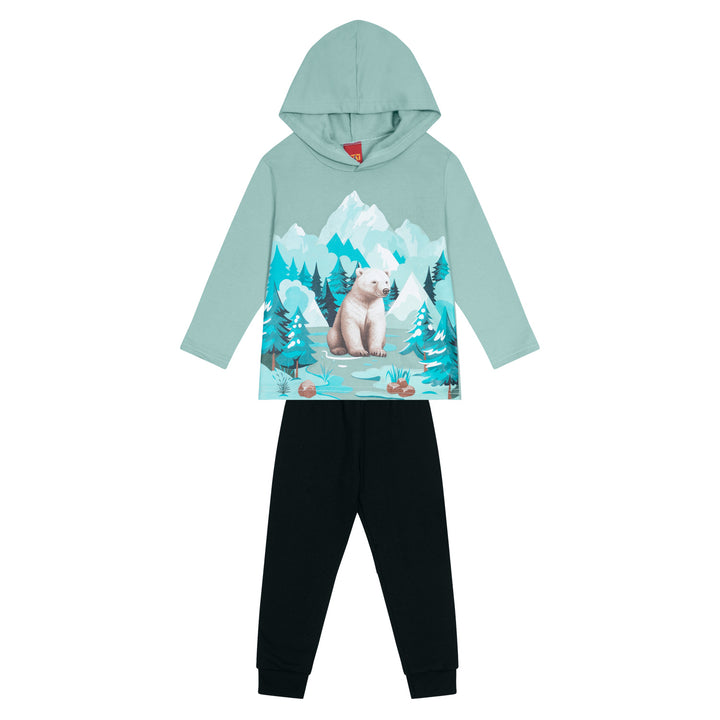 Conjunto sudadera pantalon oso