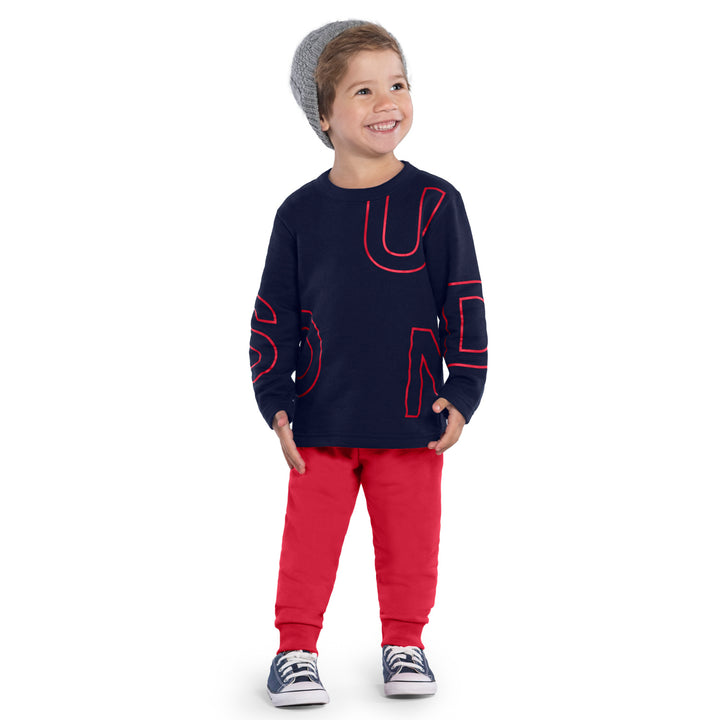 Conjunto sudadera pantalon letras
