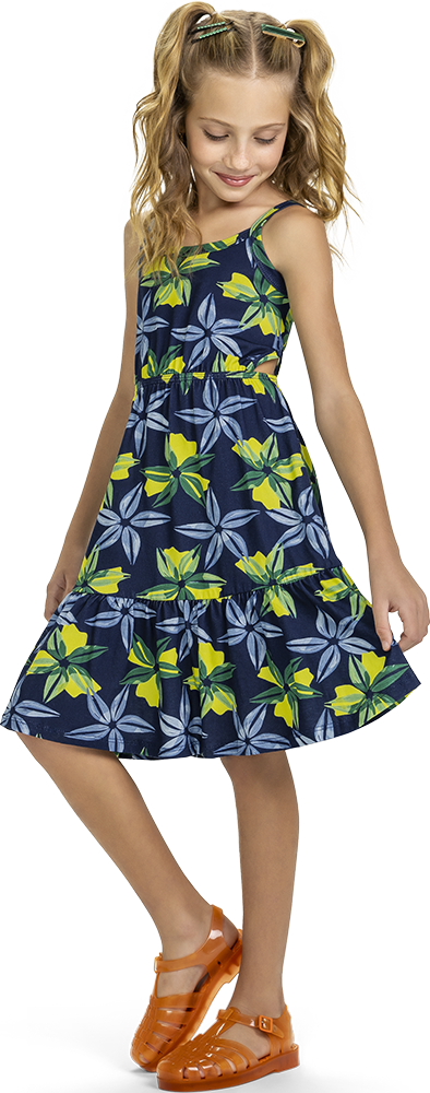 VESTIDO VERDE TROPICAL