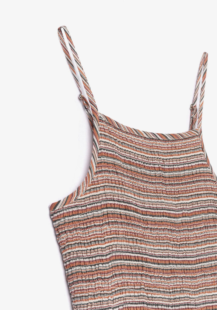 vestido rayas con elastico nervo