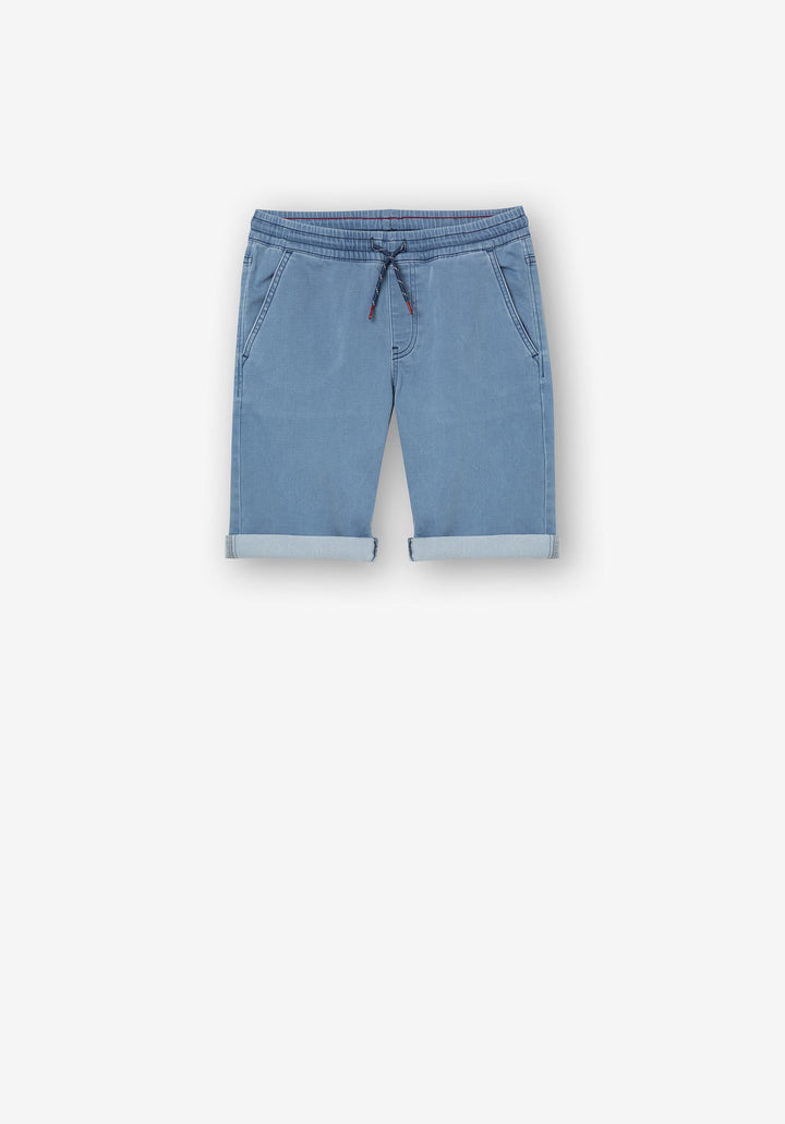 Bermuda vaquera Indigo knit Short