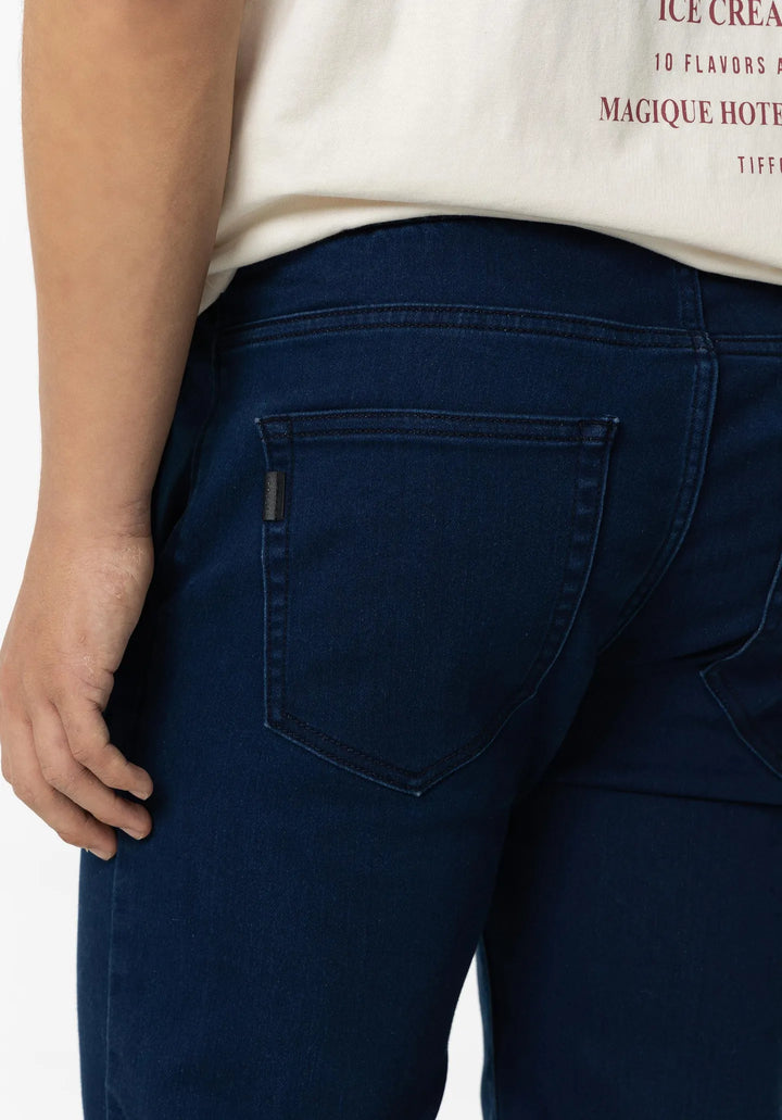 Bermuda vaquera Indigo knit Short