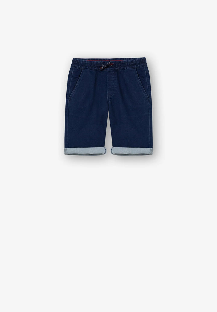 Bermuda vaquera Indigo knit Short