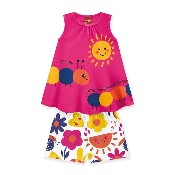 Conjunto niña Kyly Blusa + Pantalón Corto