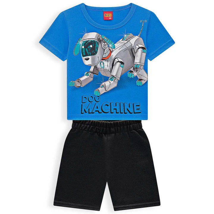 Conjunto Niño Kyly ciberperro Camiseta + Pantalón Corto