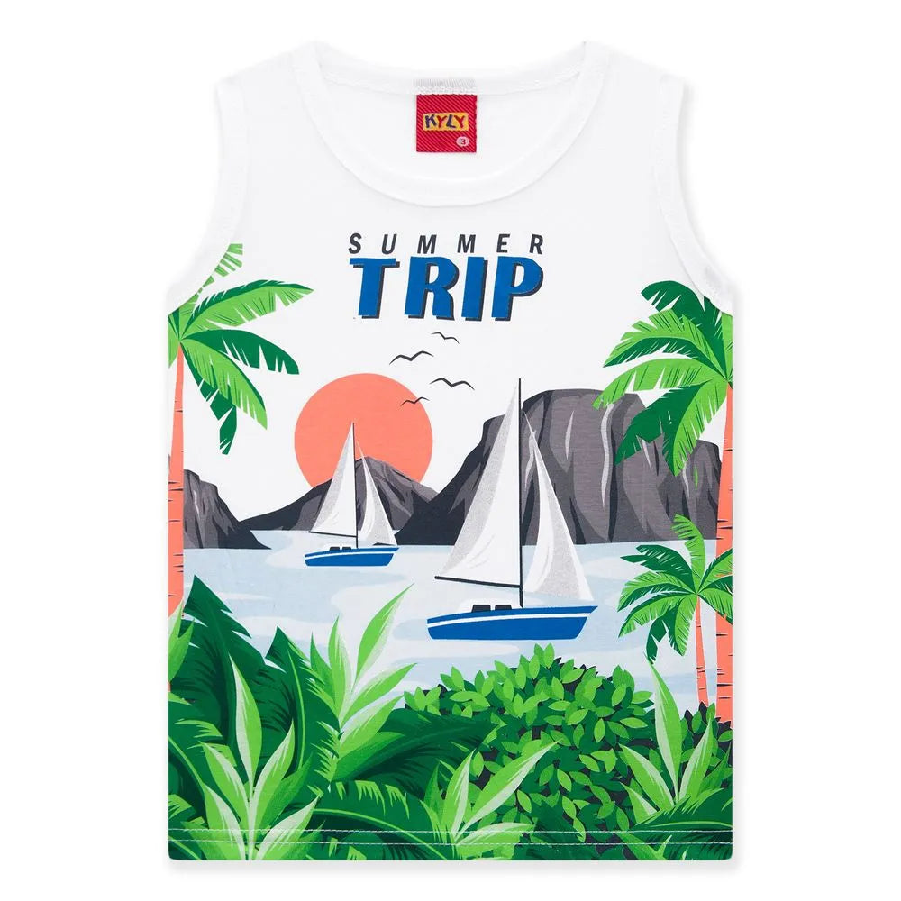 Conjunto Niño Kyly vela Camiseta sin mangas + Pantalón Corto