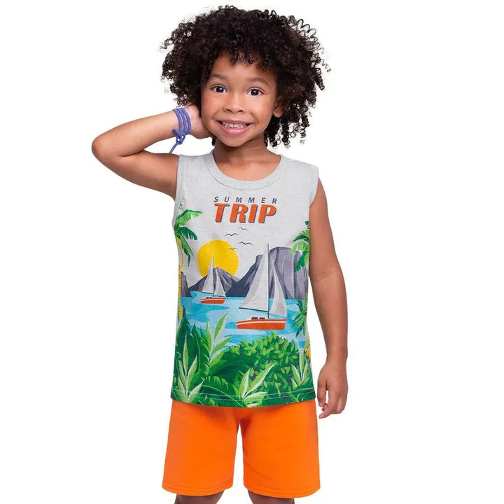 Conjunto Niño Kyly vela Camiseta sin mangas + Pantalón Corto