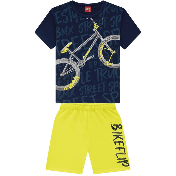 Conjunto Niño Kyly Bike Camiseta + Pantalón Corto