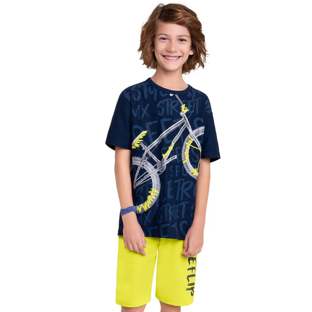 Conjunto Niño Kyly Bike Camiseta + Pantalón Corto