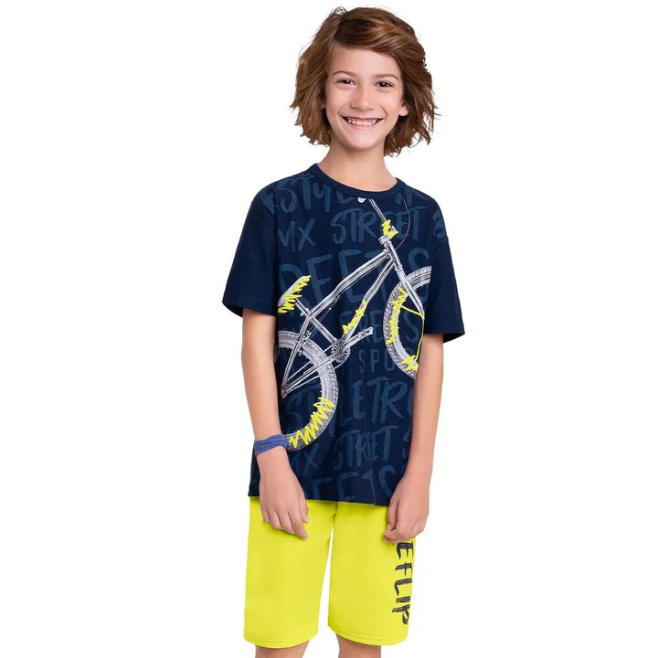 Conjunto Niño Kyly Bike Camiseta + Pantalón Corto
