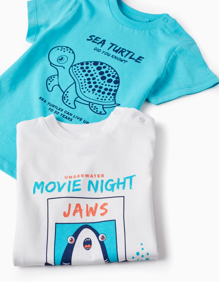 Pack2  Camiseta Tiburón bebe