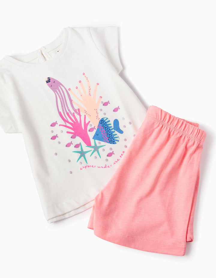 Conjunto camiseta pantalon medusas