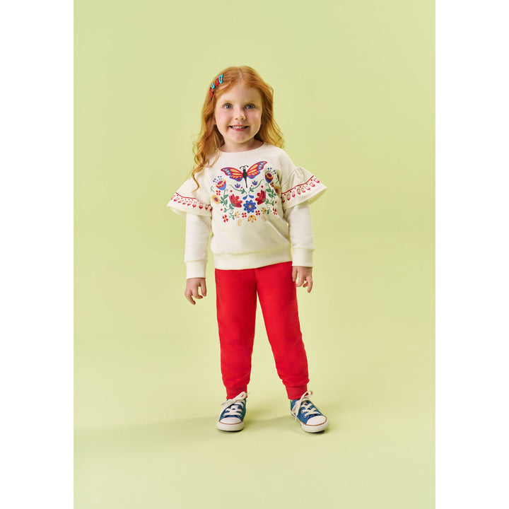Conjunto sudadera pantalon bordados