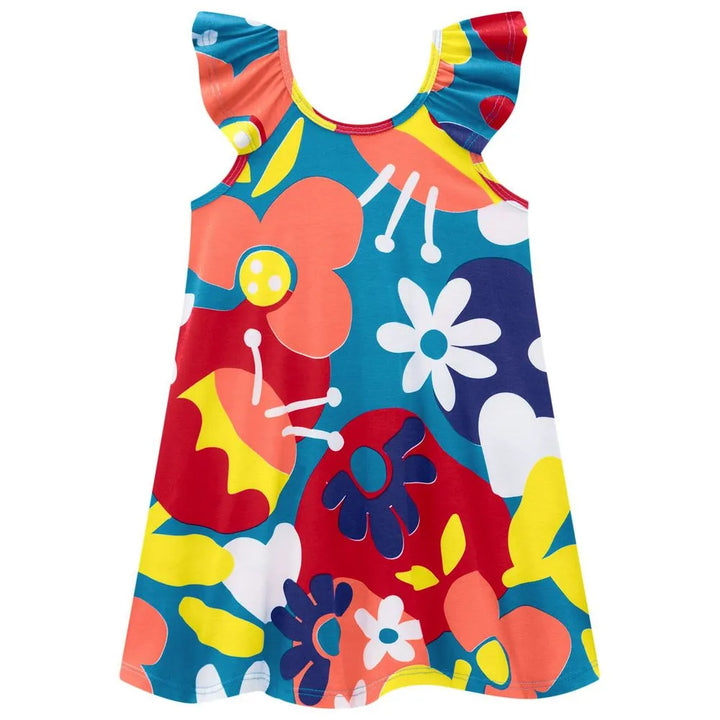 Vestido Infantil flower Nanai Media Malla