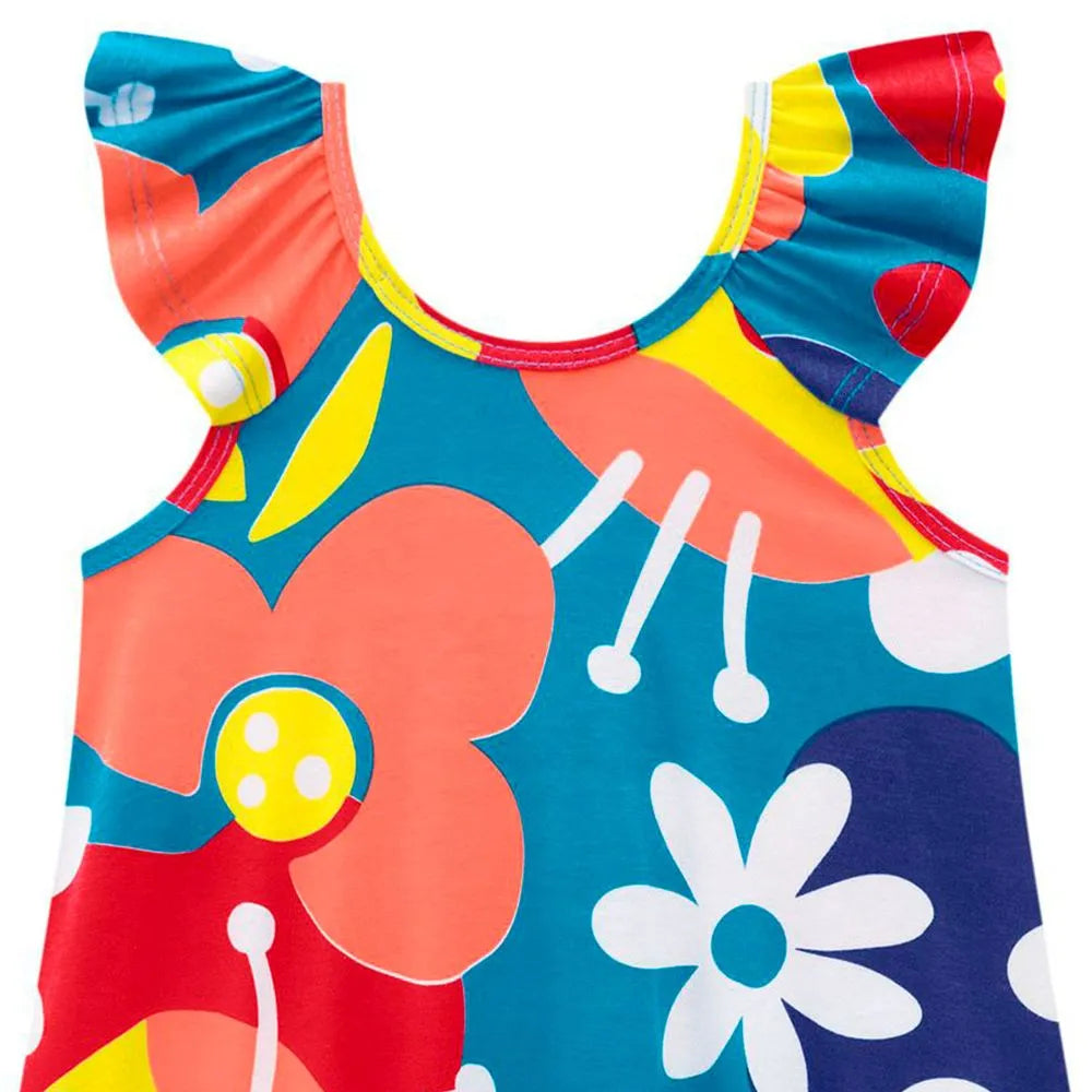 Vestido Infantil flower Nanai Media Malla