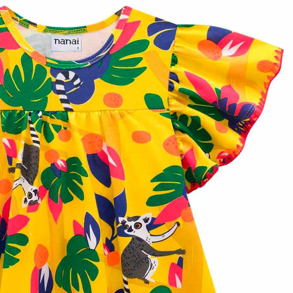 Vestido Infantil Nanai coco Media Malla
