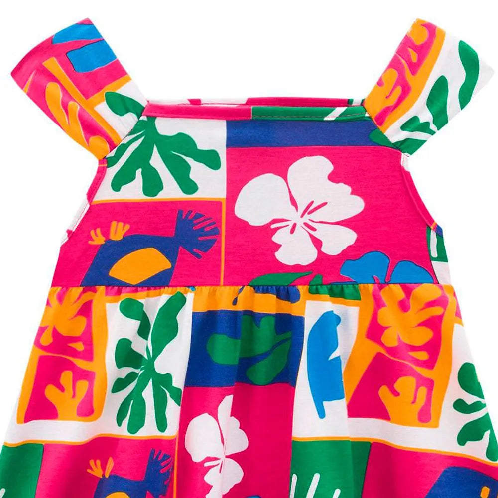 Vestido Infantil Nanai Media Malla