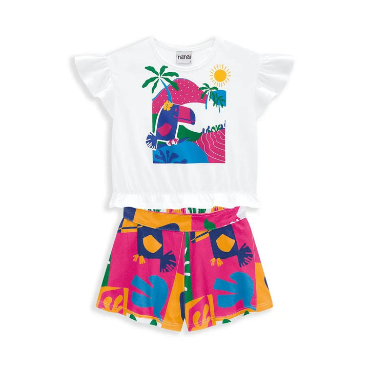 Conjunto niña tukan Blusa + Pantalón Corto Nanai