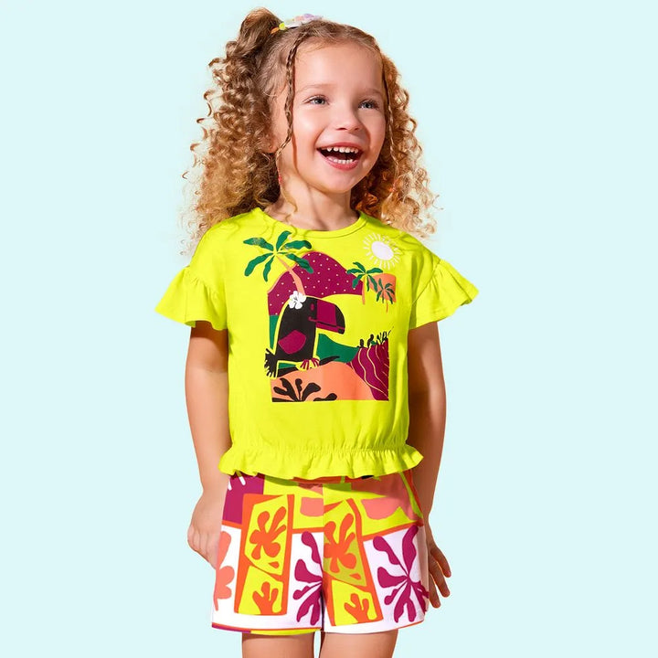 Conjunto niña tukan Blusa + Pantalón Corto Nanai