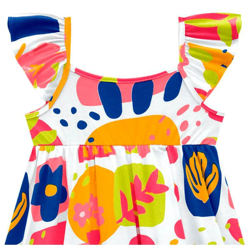 Vestido Infantil Nanai  estampado Algodón