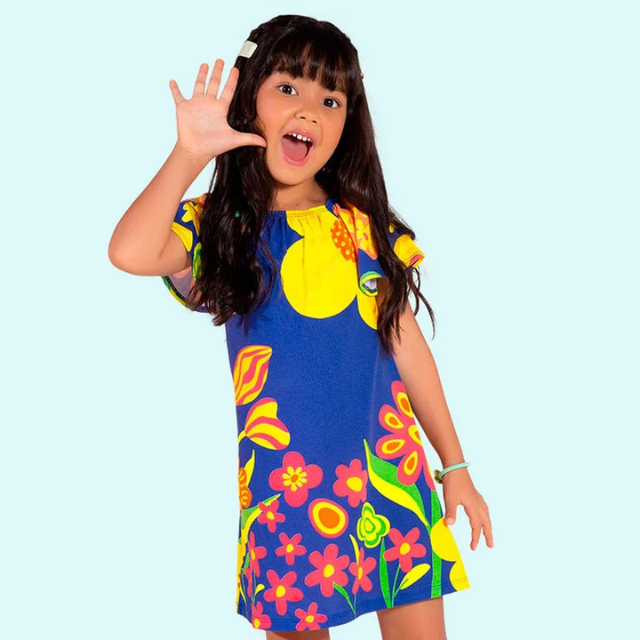 Vestido Infantil Nanai flower Algodón
