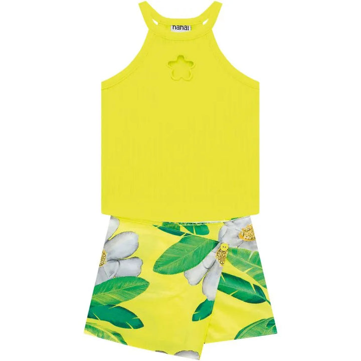 Conjunto niña lirio Blusa + Pantalón Corto Nanai