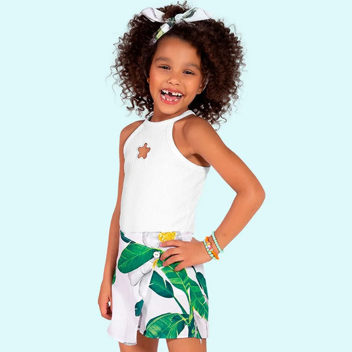 Conjunto niña lirio Blusa + Pantalón Corto Nanai