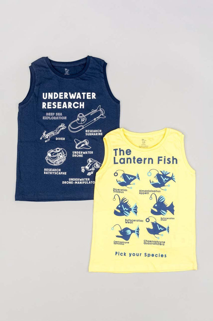 Pack 2 Camiseta Sin Mangas Oceanic Zippy