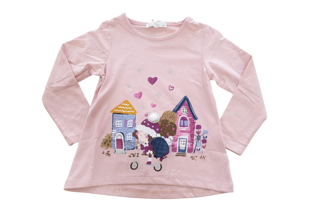 Conjunto camiseta legging fino girls
