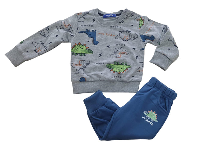 Conjunto sudadera pantalon dinosaurios